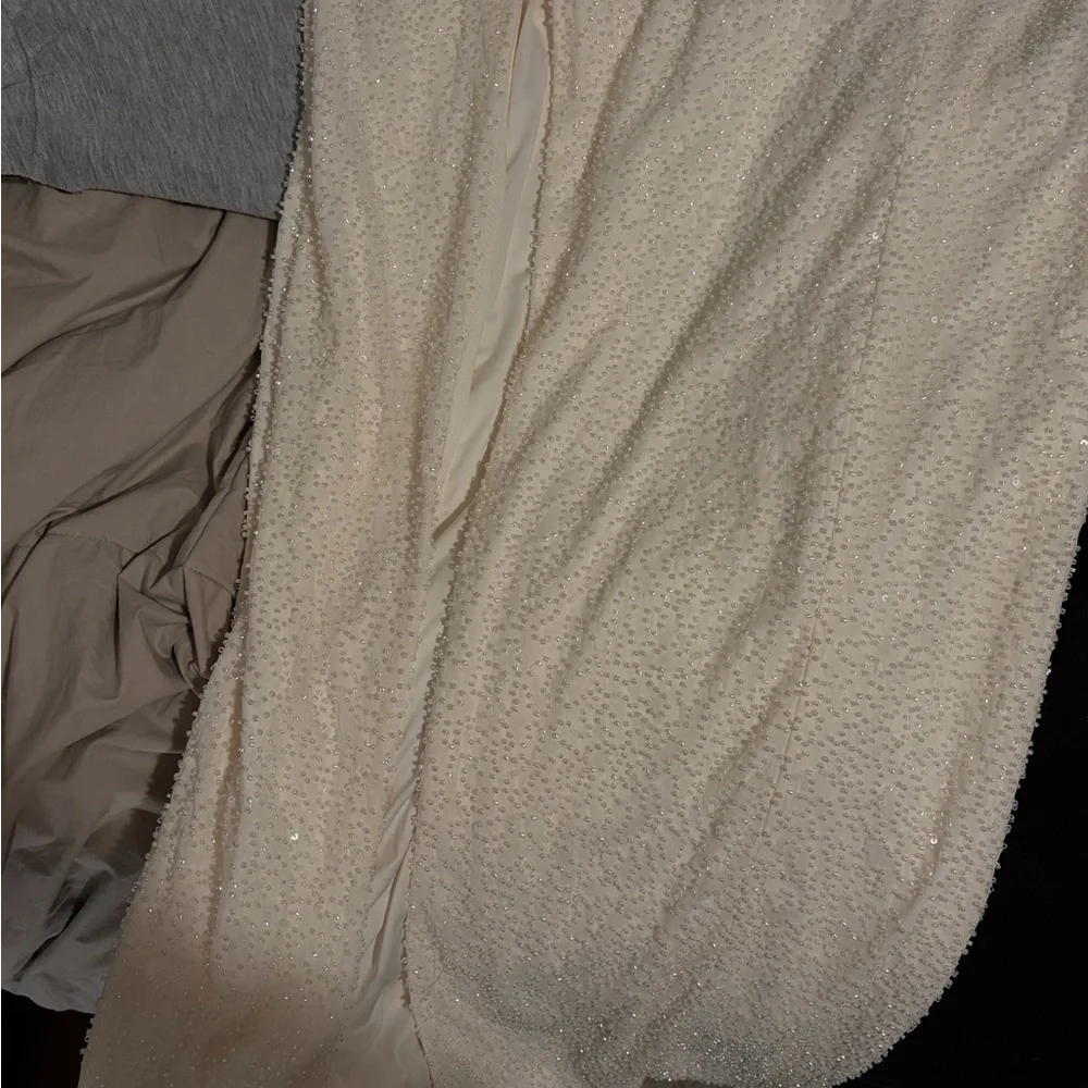 Oh Polly Strapless White Gown - Picture 4 of 8